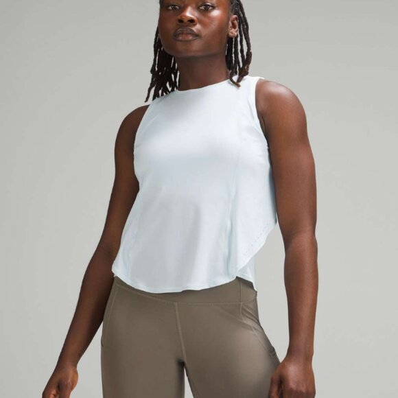 Lululemon Fold-Over Running Tank Top in Highlight Yellow, Size 6 - Picture 7 of 8